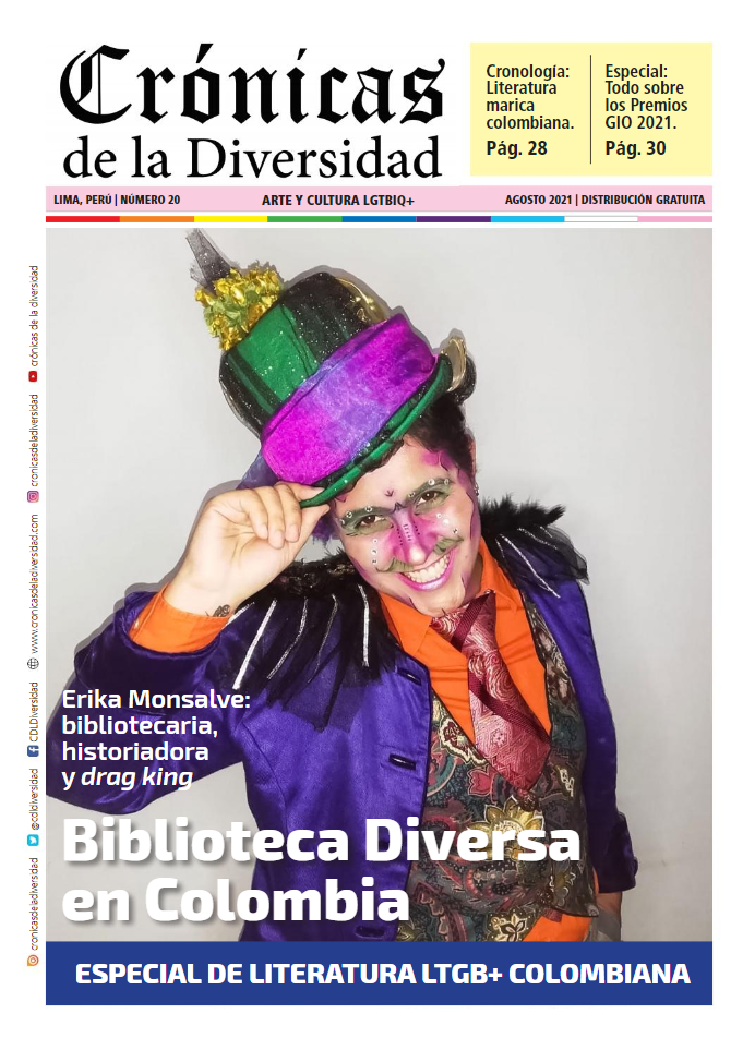 Portada original de Crónicas de la Diversidad N.º 20: Biblioteca Diversa en Colombia