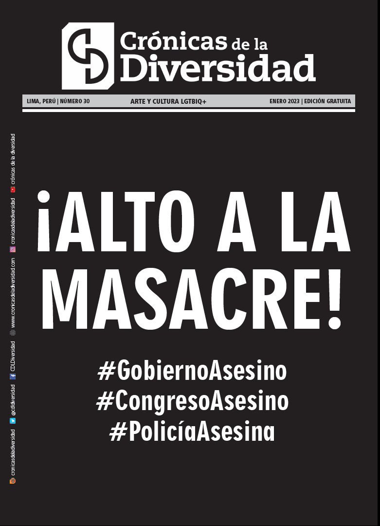 Portada original de Crónicas de la Diversidad N.º 30: ¡Alto a la masacre!