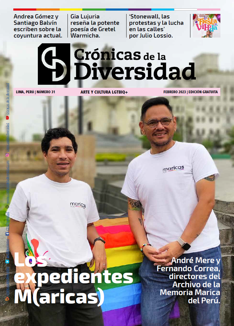 Portada original de Crónicas de la Diversidad N.º 31: Los expedientes maricas