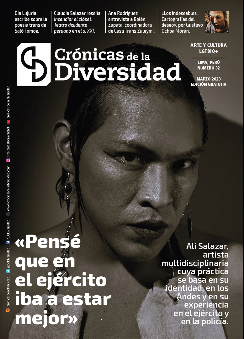Portada original de Crónicas de la Diversidad N.º 32: «Pensé que en el ejército iba a estar mejor»