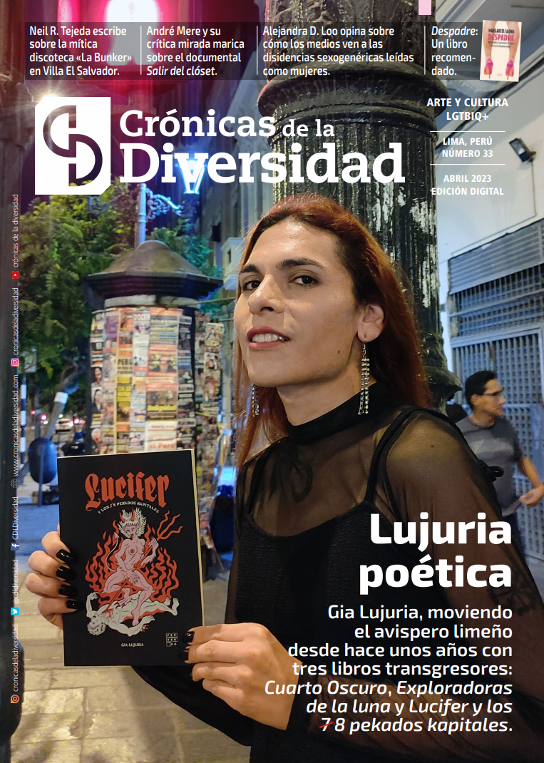 Portada original de Crónicas de la Diversidad N.º 33: Lujuria poética