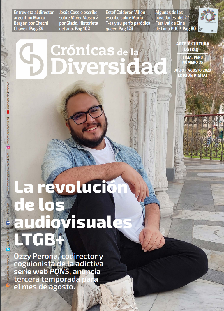 Portada original de Crónicas de la Diversidad N.º 35: La revolución de los audiovisuales LGTB+